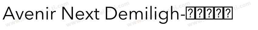 Avenir Next Demiligh字体转换